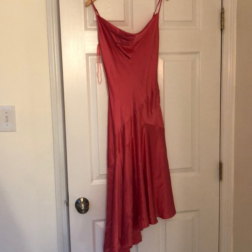 BCBGMAXAZRIA-100% Silk Pink Dress